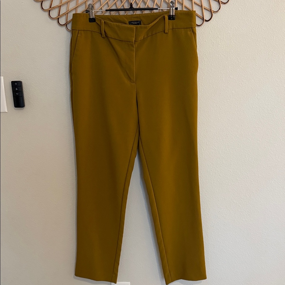 Ann Taylor Factory Mustard Straight Leg Pants